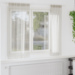 Casa si Gradina - Textile si covoare - Perdele si draperii - Perdele - Perdele cu perdele 2 pcs Crem 140 x 175 cm Poliester - Infinity.ro