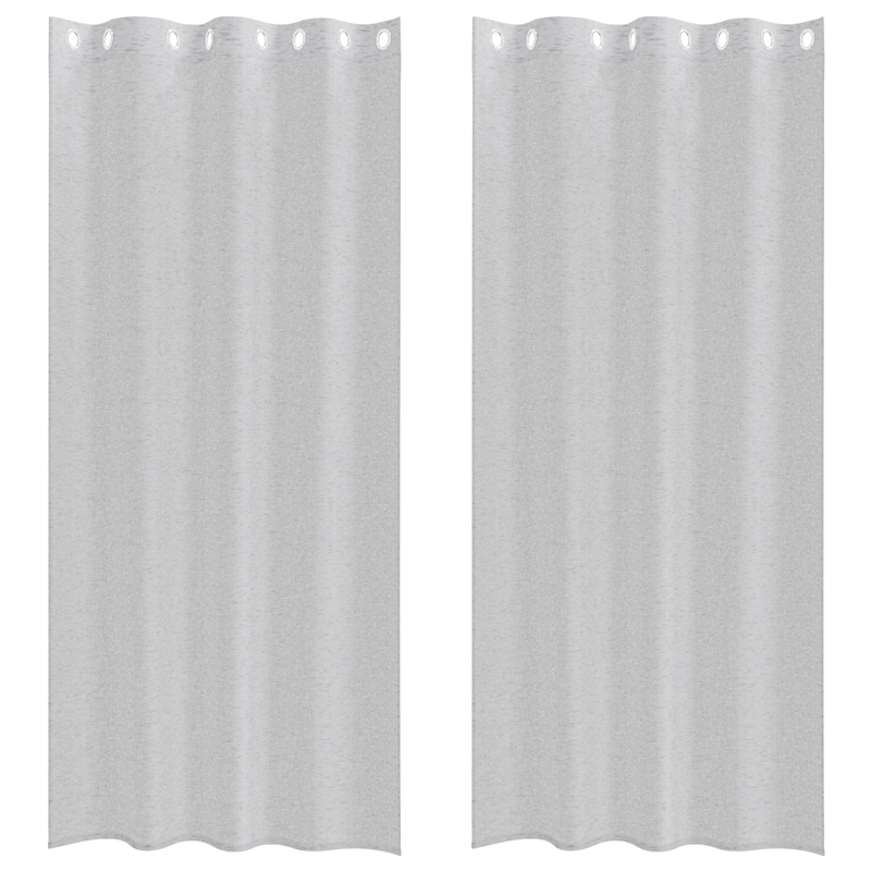 Casa si Gradina - Textile si covoare - Perdele si draperii - Perdele - Perdele cu perdele 2 pcs Gri deschis 140 x 245 cm Poliester - Infinity.ro