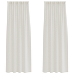 Casa si Gradina - Textile si covoare - Perdele si draperii - Perdele - Perdele cu perdele 2 pcs Crem 140 x 225 cm Poliester - Infinity.ro