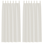 Casa si Gradina - Textile si covoare - Perdele si draperii - Perdele - Perdele cu perdele 2 pcs Crem 140 x 225 cm Poliester - Infinity.ro