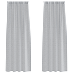 Casa si Gradina - Textile si covoare - Perdele si draperii - Perdele - Perdele cu perdele 2 pcs Gri inchis 140 x 245 cm Poliester - Infinity.ro