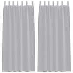 Casa si Gradina - Textile si covoare - Perdele si draperii - Perdele - Perdele cu perdele 2 pcs Gri inchis 140 x 260 cm Poliester - Infinity.ro