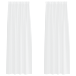 Casa si Gradina - Textile si covoare - Perdele si draperii - Perdele - Perdele cu perdele 2 pcs Alb 140 x 225 cm Poliester - Infinity.ro