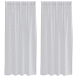 Casa si Gradina - Textile si covoare - Perdele si draperii - Perdele - Perdele cu perdele 2 pcs Gri deschis 140 x 175 cm Poliester - Infinity.ro