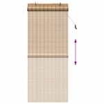 Casa si Gradina - Textile si covoare - Rulouri si jaluzele - Jaluzelele si umbrele pentru feronerie Maro deschis 80 x 220 cm - Infinity.ro