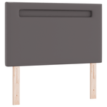 Casa si Gradina - Mobilier - Paturi si accesorii - Accesorii paturi - Tablie de pat design simplu gri 90 cm piele ecologica - Infinity.ro