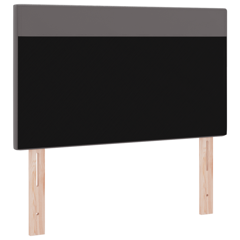 Casa si Gradina - Mobilier - Paturi si accesorii - Accesorii paturi - Tablie de pat design simplu gri 90 cm piele ecologica - Infinity.ro