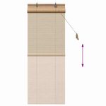 Casa si Gradina - Textile si covoare - Rulouri si jaluzele - Jaluzele si Rulouri pentru Fereastra Maro deschis 60 x 160 cm - Infinity.ro