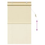 Casa si Gradina - Textile si covoare - Rulouri si jaluzele - Jaluzele si Rulouri pentru Fereastra natural 80 x 160 cm Bambus - Infinity.ro