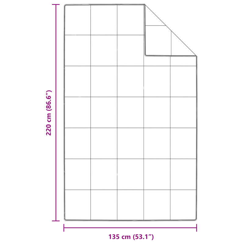 Casa si Gradina - Textile si covoare - Pături și cuverturi - Pături - Paturi si pilote Alb 135 x 220 cm Jos - Infinity.ro