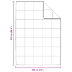 Casa si Gradina - Textile si covoare - Pături și cuverturi - Pături - Paturi si pilote Alb 155 x 220 cm Jos - Infinity.ro
