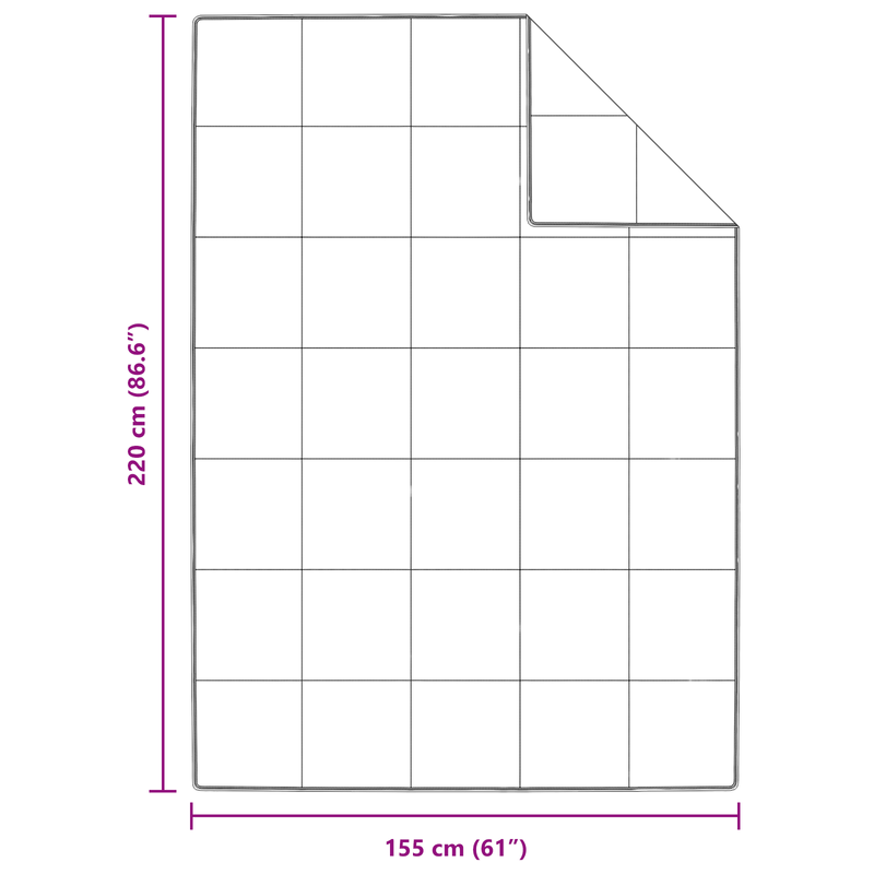 Casa si Gradina - Textile si covoare - Pături și cuverturi - Pături - Paturi si pilote Alb 155 x 220 cm Jos - Infinity.ro