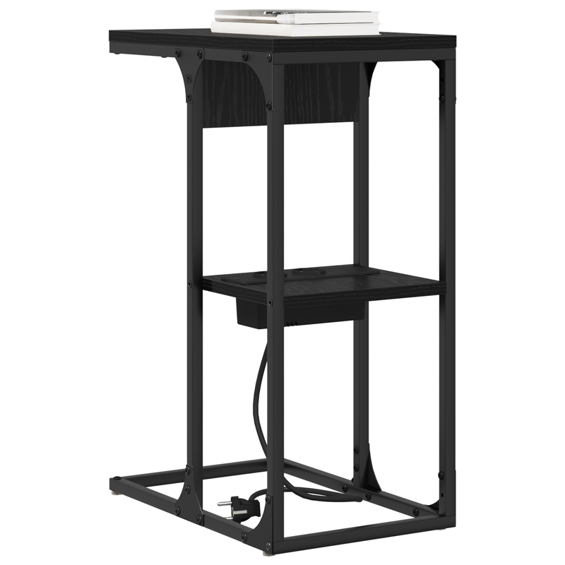 Casa si Gradina - Mobilier - Comode si corpuri - Noptiere - Noptiera Stejar negru 41.5 x 26 x 60.5 cm Lemn compozit - Infinity.ro