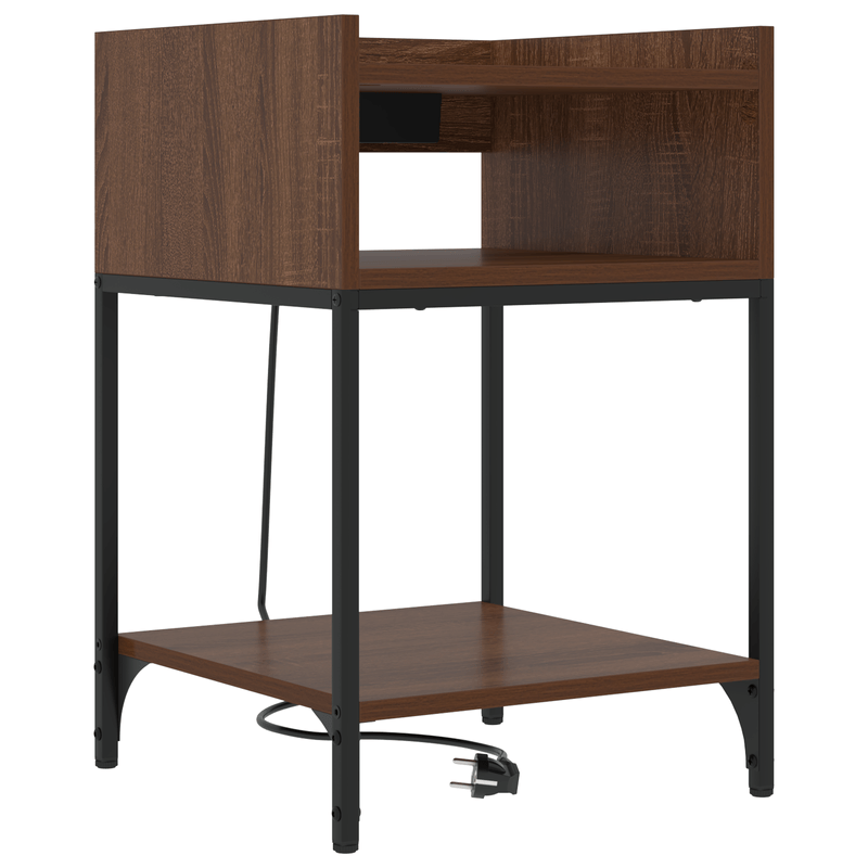 Casa si Gradina - Mobilier - Comode si corpuri - Noptiere - Noptiere 2 pcs Stejar brun 40 x 40 x 61 cm Lemn compozit - Infinity.ro