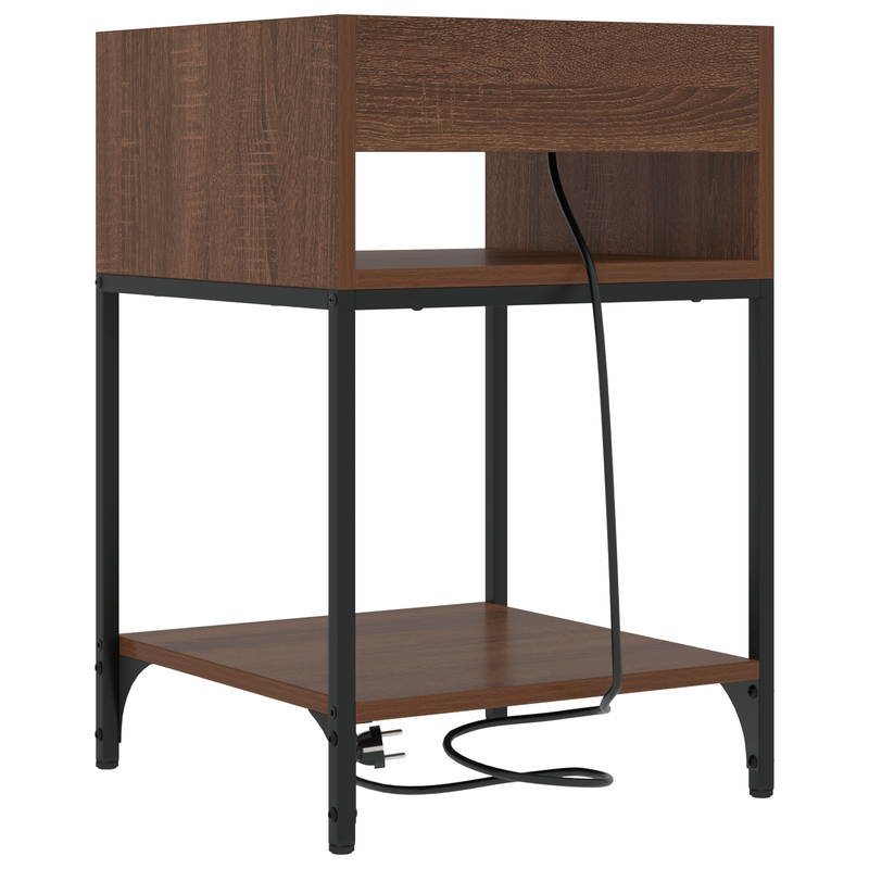 Casa si Gradina - Mobilier - Comode si corpuri - Noptiere - Noptiere 2 pcs Stejar brun 40 x 40 x 61 cm Lemn compozit - Infinity.ro