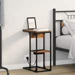 Casa si Gradina - Mobilier - Comode si corpuri - Noptiere - Noptiera Stejar fumuriu 41.5 x 26 x 60.5 cm Lemn compozit - Infinity.ro
