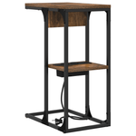 Casa si Gradina - Mobilier - Comode si corpuri - Noptiere - Noptiera Stejar fumuriu 41.5 x 26 x 60.5 cm Lemn compozit - Infinity.ro