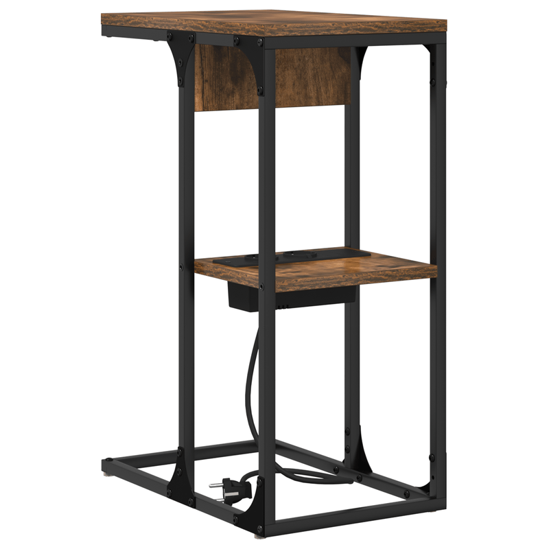 Casa si Gradina - Mobilier - Comode si corpuri - Noptiere - Noptiera Stejar fumuriu 41.5 x 26 x 60.5 cm Lemn compozit - Infinity.ro