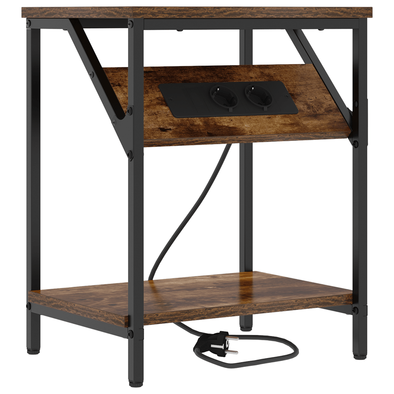 Casa si Gradina - Mobilier - Comode si corpuri - Noptiere - Noptiere 2 pcs Stejar afumat 38 x 30 x 48 cm Lemn compozit - Infinity.ro