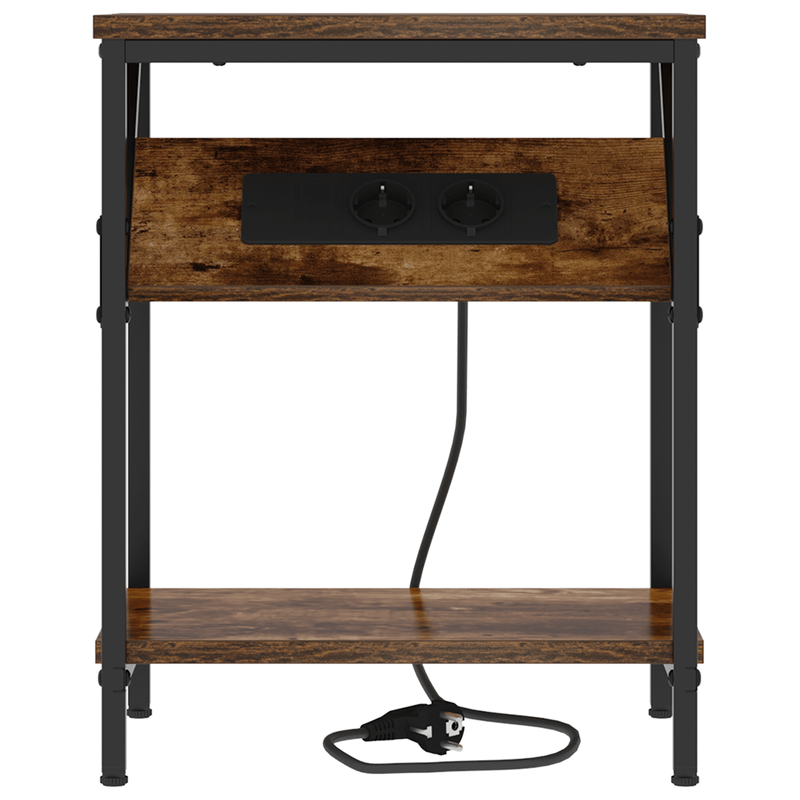 Casa si Gradina - Mobilier - Comode si corpuri - Noptiere - Noptiere 2 pcs Stejar afumat 38 x 30 x 48 cm Lemn compozit - Infinity.ro
