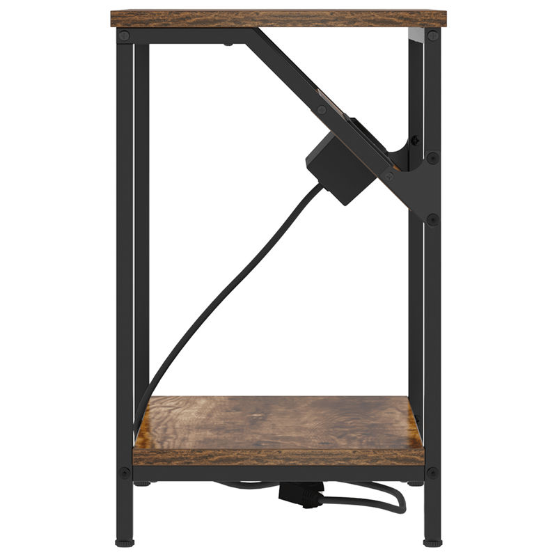 Casa si Gradina - Mobilier - Comode si corpuri - Noptiere - Noptiere 2 pcs Stejar afumat 38 x 30 x 48 cm Lemn compozit - Infinity.ro