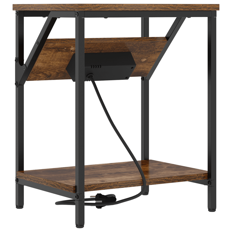Casa si Gradina - Mobilier - Comode si corpuri - Noptiere - Noptiere 2 pcs Stejar afumat 38 x 30 x 48 cm Lemn compozit - Infinity.ro