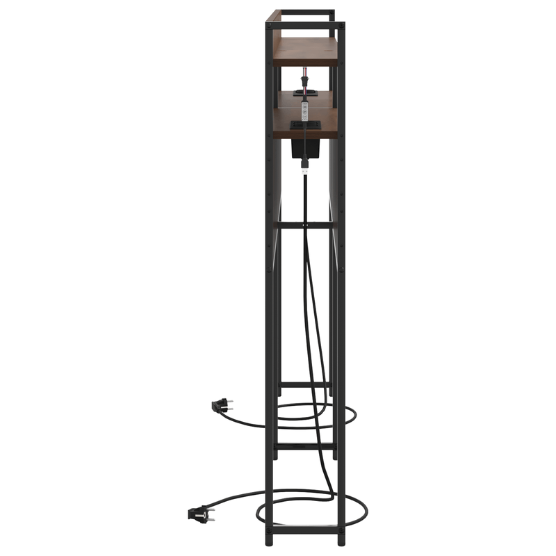 Casa si Gradina - Mobilier - Paturi si accesorii - Accesorii paturi - Tablie de pat cu LED, negru, 163x16x118/128 cm, textil - Infinity.ro