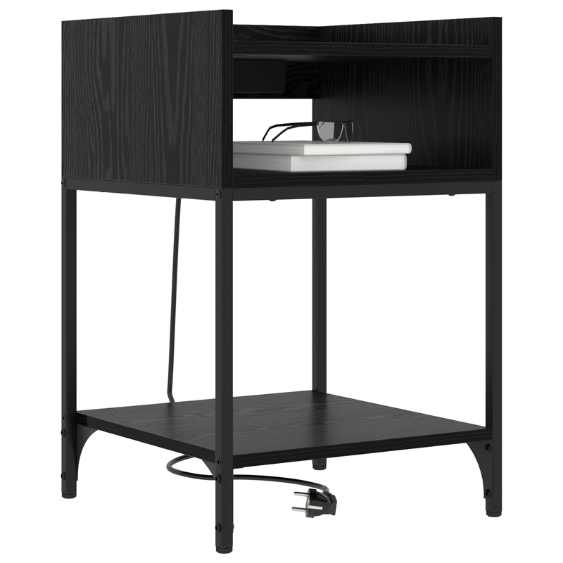 Casa si Gradina - Mobilier - Comode si corpuri - Noptiere - Noptiere 2 pcs Stejar negru 40 x 40 x 61 cm Lemn compozit - Infinity.ro