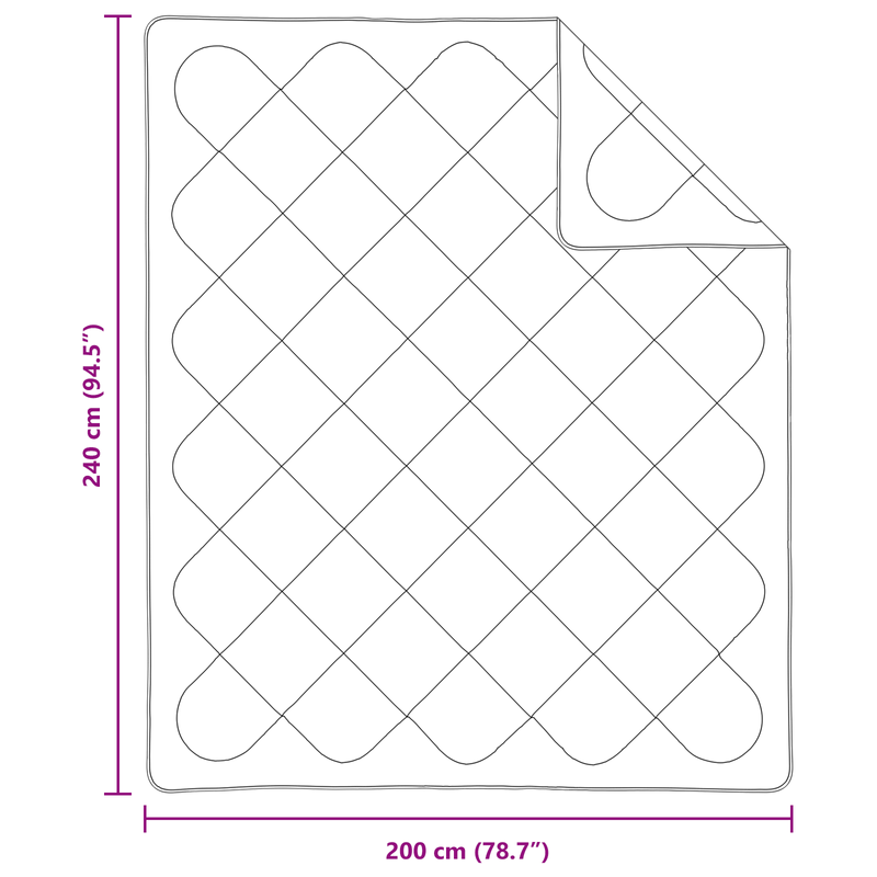 Casa si Gradina - Textile si covoare - Perne si pilote - Pilote - Plapumi & Paturi Alb 240 x 200 cm Microfibra - Infinity.ro
