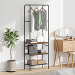 Casa si Gradina - Mobilier - Organizare si depozitare - Cuiere - Suport pentru haine cu rafturi Lemn vechi 60 x 30 x 171 cm - Infinity.ro