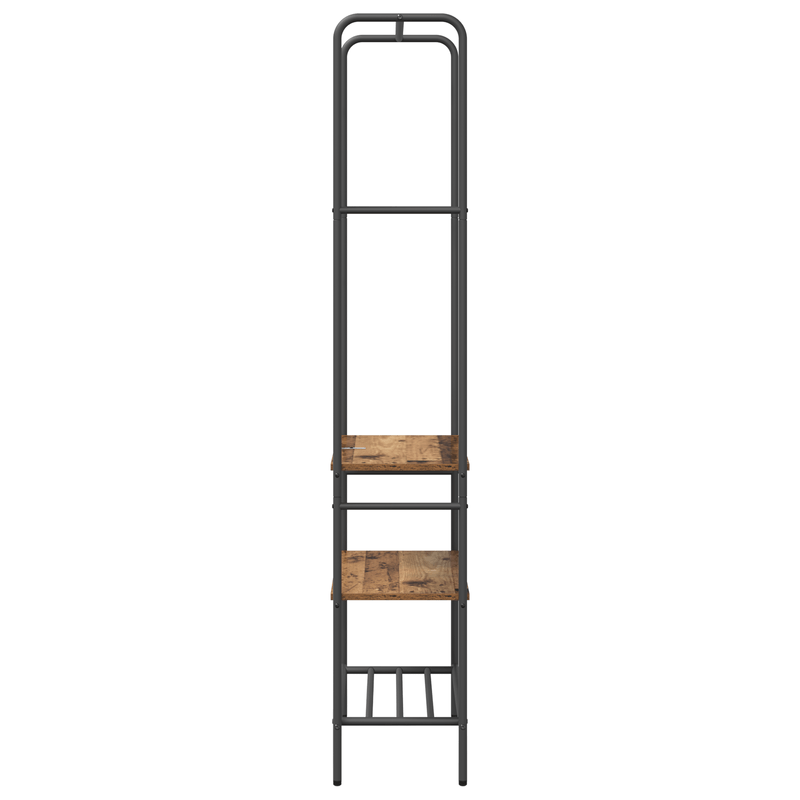 Casa si Gradina - Mobilier - Organizare si depozitare - Cuiere - Suport pentru haine cu rafturi Lemn vechi 60 x 30 x 171 cm - Infinity.ro