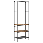 Casa si Gradina - Mobilier - Organizare si depozitare - Cuiere - Suport pentru haine cu rafturi Lemn vechi 60 x 30 x 171 cm - Infinity.ro