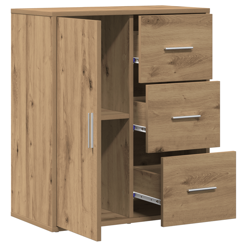 Casa si Gradina - Mobilier - Comode si corpuri - Comode - Bufet cu sertar cu raft stejar artizanal 60 x 31 x 70 cm Lemn compozit - Infinity.ro