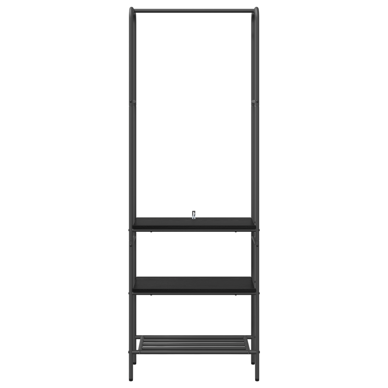 Casa si Gradina - Mobilier - Organizare si depozitare - Cuiere - Suport pentru haine cu rafturi Stejar negru 60 x 30 x 171 cm - Infinity.ro
