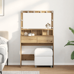 Casa si Gradina - Mobilier - Comode si corpuri - Masute de toaleta - Masa de Machiaj stejar artizanal PAL - Infinity.ro