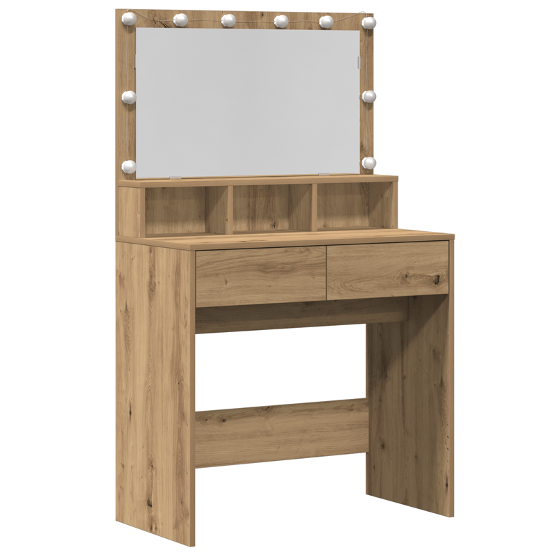 Casa si Gradina - Mobilier - Comode si corpuri - Masute de toaleta - Masa de Machiaj stejar artizanal PAL - Infinity.ro