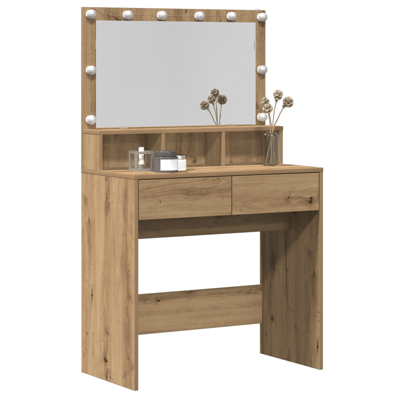 Casa si Gradina - Mobilier - Comode si corpuri - Masute de toaleta - Masa de Machiaj stejar artizanal PAL - Infinity.ro