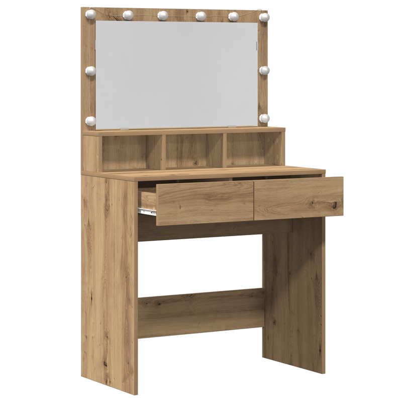 Casa si Gradina - Mobilier - Comode si corpuri - Masute de toaleta - Masa de Machiaj stejar artizanal PAL - Infinity.ro
