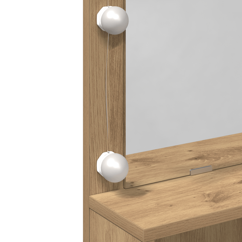 Casa si Gradina - Mobilier - Comode si corpuri - Masute de toaleta - Masa de Machiaj stejar artizanal PAL - Infinity.ro