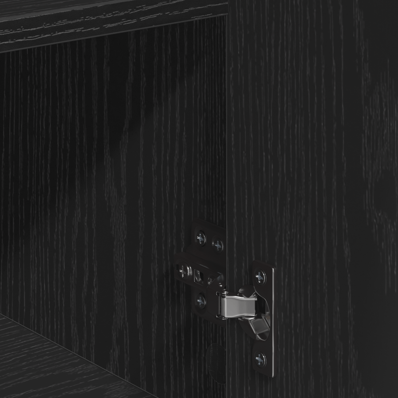 Casa si Gradina - Mobilier - Comode si corpuri - Comode - Bufet cu sertar cu raft cu depozitare cu usa Stejar negru 60 x 31 x 70 cm Lemn compozit - Infinity.ro