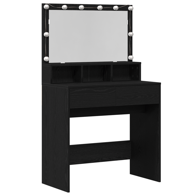 Casa si Gradina - Mobilier - Comode si corpuri - Masute de toaleta - Masa de Machiaj Stejar negru PAL - Infinity.ro