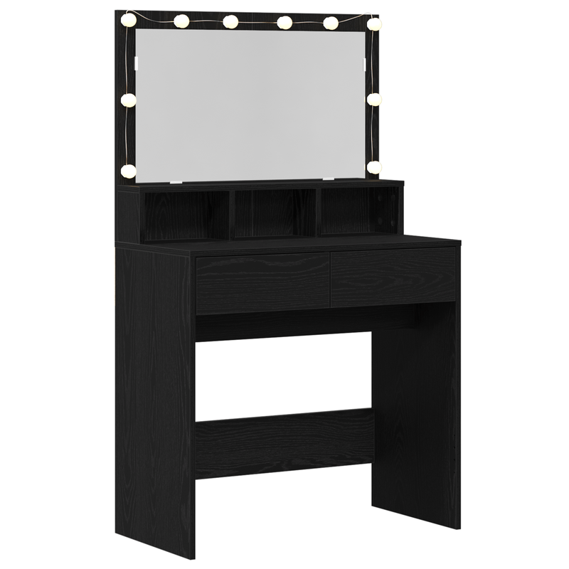 Casa si Gradina - Mobilier - Comode si corpuri - Masute de toaleta - Masa de Machiaj Stejar negru PAL - Infinity.ro