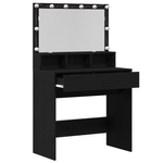 Casa si Gradina - Mobilier - Comode si corpuri - Masute de toaleta - Masa de Machiaj Stejar negru PAL - Infinity.ro