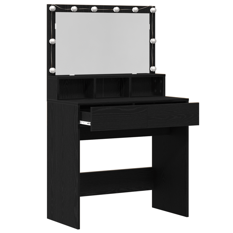 Casa si Gradina - Mobilier - Comode si corpuri - Masute de toaleta - Masa de Machiaj Stejar negru PAL - Infinity.ro