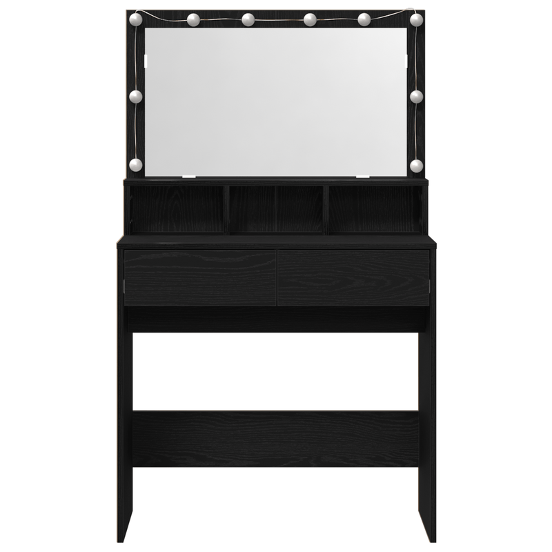 Casa si Gradina - Mobilier - Comode si corpuri - Masute de toaleta - Masa de Machiaj Stejar negru PAL - Infinity.ro
