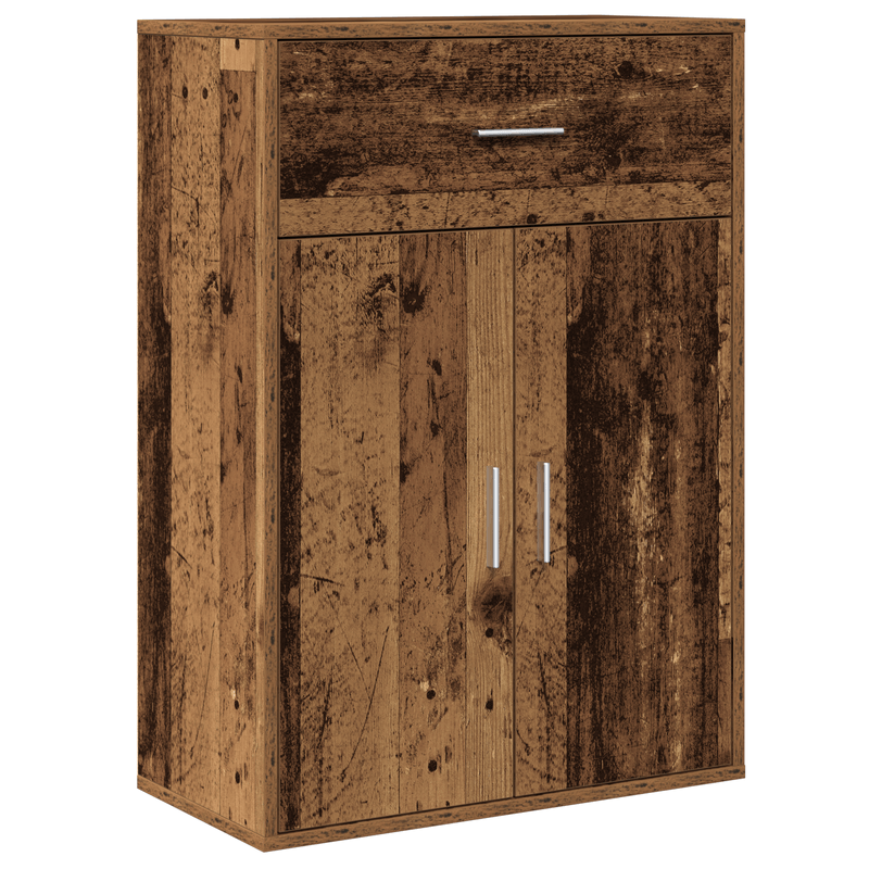 Casa si Gradina - Mobilier - Comode si corpuri - Comode - Bufet cu sertar cu raft cu depozitare cu usa Lemn vechi 79 x 38 x 80 cm Lemn compozit - Infinity.ro