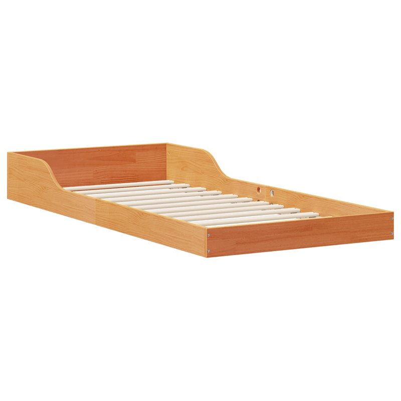 Casa si Gradina - Mobilier - Paturi si accesorii - Paturi - Cadru de pat Maro ceruit 90 x 220 cm Lemn masiv de pin - Infinity.ro