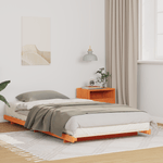 Casa si Gradina - Mobilier - Paturi si accesorii - Paturi - Cadru de pat de podea Maro ceruit 100 x 200 cm - Infinity.ro
