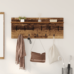 Casa si Gradina - Mobilier - Biblioteci si rafturi - Rafturi - Racator de paltoane montat pe perete cu raft cu depozitare Lemn vechi - Infinity.ro
