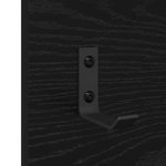 Casa si Gradina - Mobilier - Biblioteci si rafturi - Rafturi - Racator de paltoane montat pe perete cu raft cu depozitare cu oglinda Stejar negru - Infinity.ro